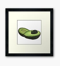 Avocado Cat Framed Print