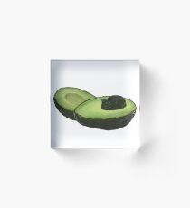 Avocado Cat Acrylic Block