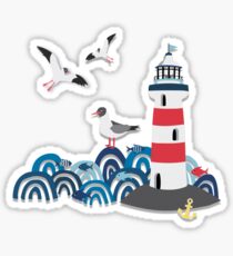 On the open sea Sticker