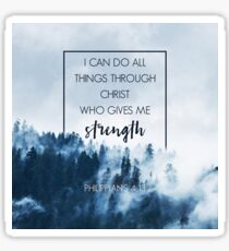 Forest Philippians 4:13 Sticker
