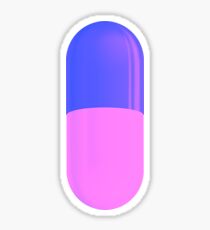 Pegatina Aesthetic Purple Pill - Cool Akira Pill Sticker T-Shirt Pillow