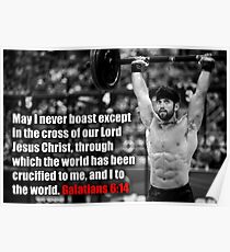 Rich Froning - CrossFit - Galater 6:14 Poster