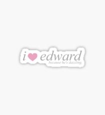 I Heart Edward Sticker