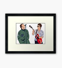 Liam and Noel Gallagher Framed Print