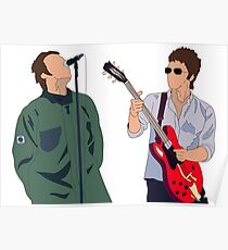 Liam and Noel Gallagher Poster