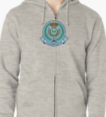 Sudadera con capucha y cremallera Emblema de la Real Fuerza Aérea de Arabia Saudita