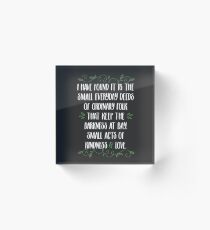 Words of wisdom from Gandalf Acrylic Block