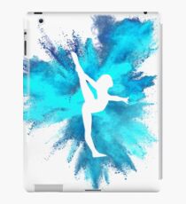 Turner Silhouette - blaue Explosion iPad-Hülle & Klebefolie