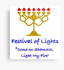 "Come on Shamash, Light My Fire" Hannakah Metal Print
