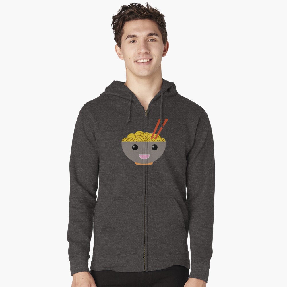 "Noodle Anime Ramen Bowl" Zipped Hoodie by PopArtDesigns | Redbubble