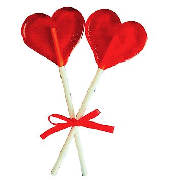 Heart Shape Lollipops Transparent Fake Candy Charm Valentine's Day