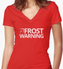 Frost Warning - Scott Frost Women's Fitted V-Neck T-Shirt