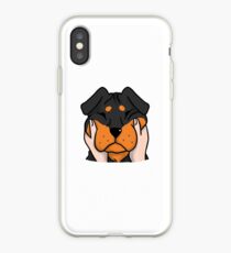 Funny Chubby Cheeks Rottweiler iPhone Case