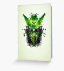 Rorschach Yoda Greeting Card