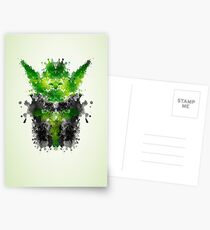 Rorschach Yoda Postcards