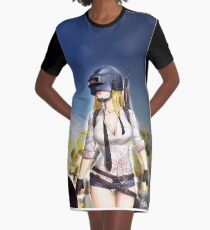 PUBG Girl Graphic T-Shirt Dress