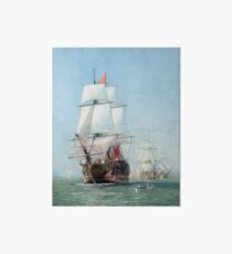 First Journey Of The HMS Victory Art Board