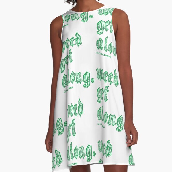 Weed Get Along A-Line Dress