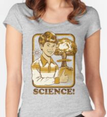 Camiseta entallada de cuello ancho ¡Ciencia!
