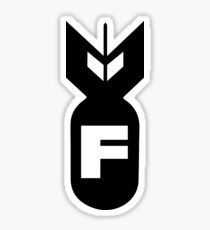 F Bomb Nuclear Sticker