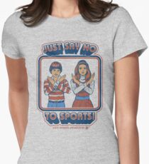 Say No to Sports Women's Fitted T-Shirt