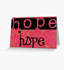Tarjeta de felicitación Message of hope