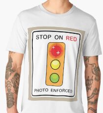 Stop on Red sign Men's Premium T-Shirt