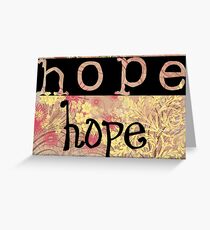 Tarjeta de felicitación Message of hope 2