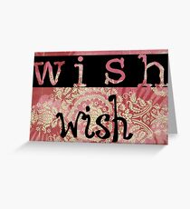 Tarjeta de felicitación Make a wish