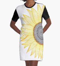 Vestido camiseta Golden Mandala Sunflower