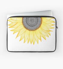 Golden Mandala Sunflower Laptop Sleeve