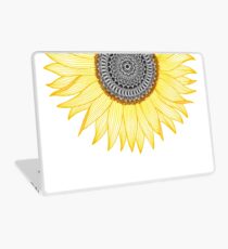 Golden Mandala Sunflower Laptop Skin