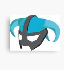 Skyrim Dragonborn Helmet Canvas Print