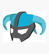 Skyrim Dragonborn Helmet Photographic Print