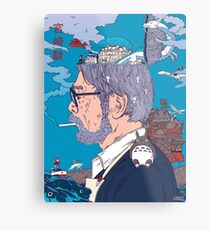 Hayao Miyazaki Metal Print