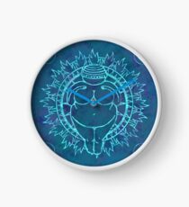 Venus of Willendorf Blue Mandala Clock