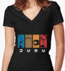 FLCL Women's Fitted V-Neck T-Shirt