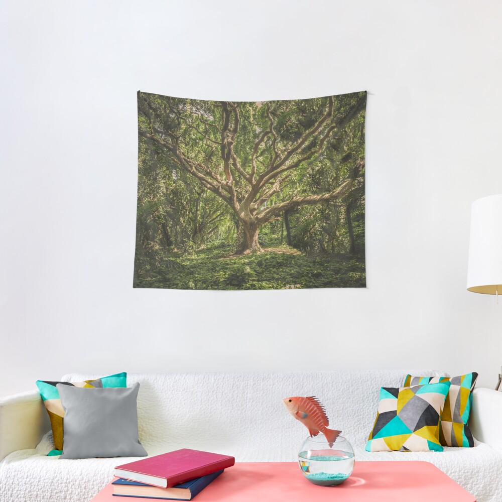 Spirits inside the wood Tapestry