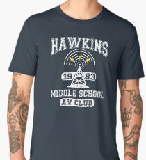 Stranger Things Tee - Hawkins AV Club Men's Premium T-Shirt