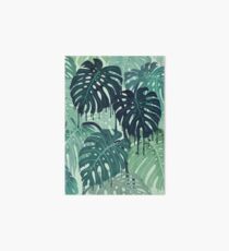 Monstera Melt (in Green) Art Board