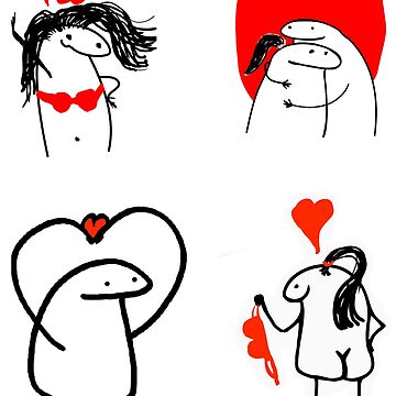 Set stickers flork meme Love 1 | Magnet