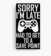 Funny Gamer Gifts Canvas Print