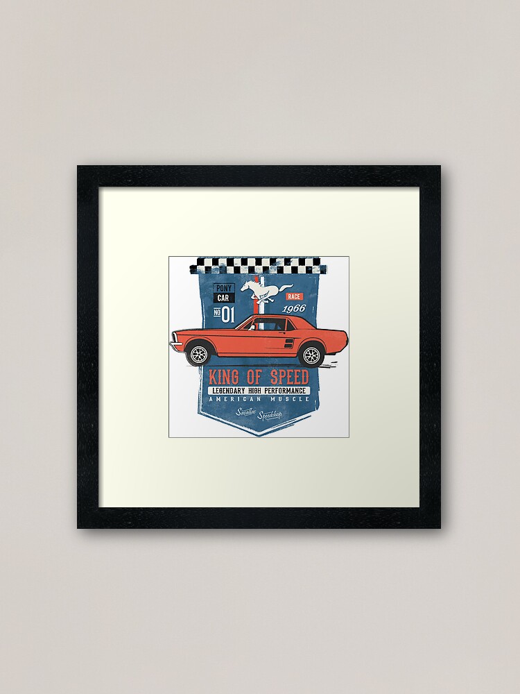 Alternative Ansicht von Ford Mustang - King Of Speed Gerahmter Kunstdruck