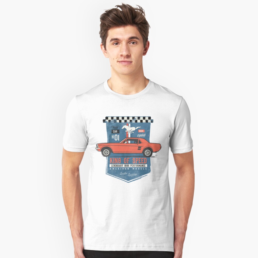 Ford Mustang - King Of Speed Slim Fit T-Shirt