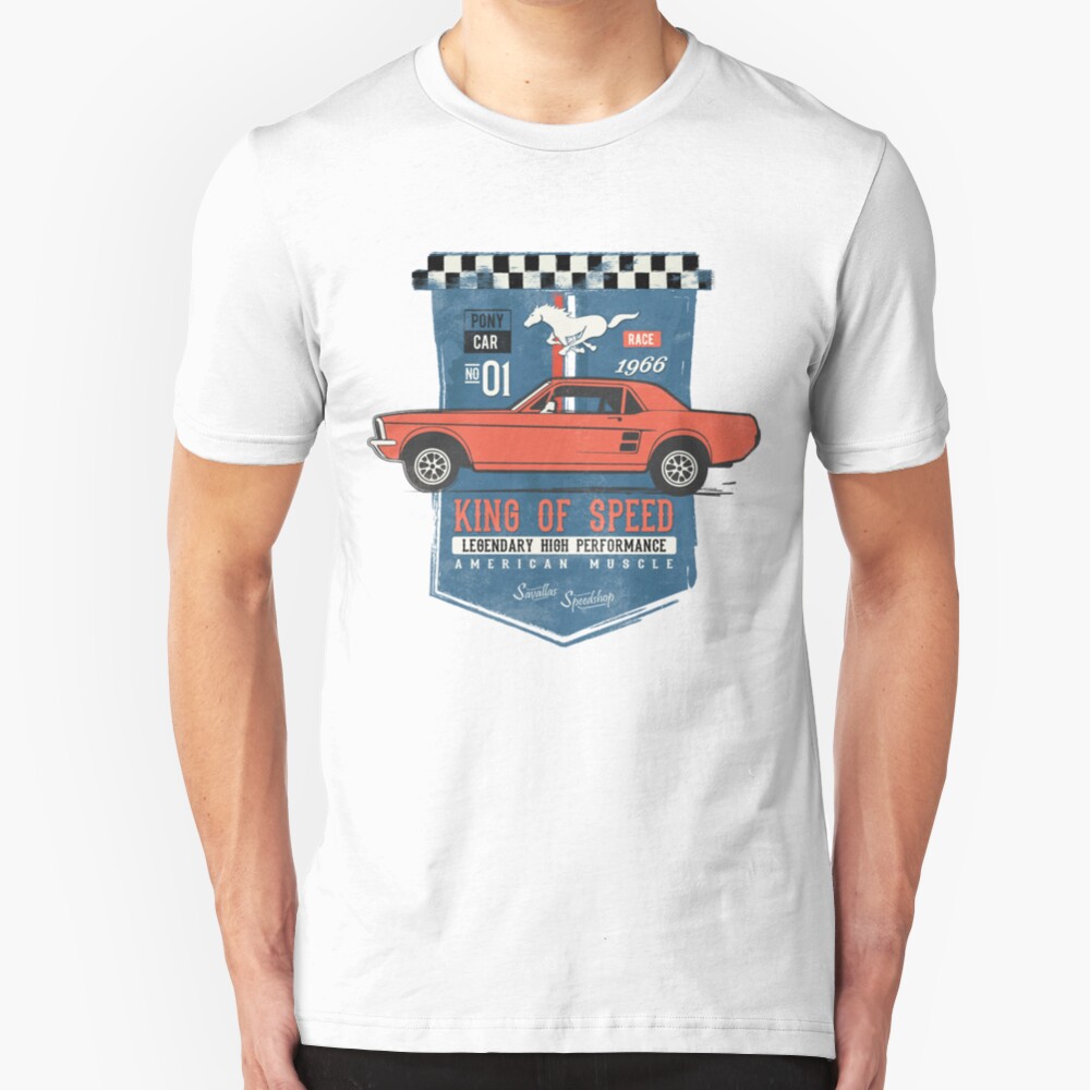 Ford Mustang - King Of Speed Slim Fit T-Shirt