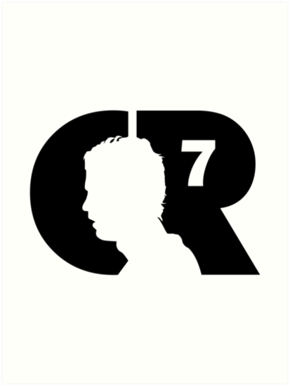 « CR7 logo noir », Impressions artistiques par pvdesign ...