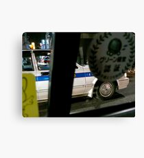 INSIDE A TOKYO TAXI Canvas Print
