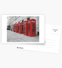 Red Telephone Boxes Postcards