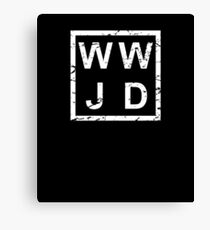 Stylish WWJD Canvas Print