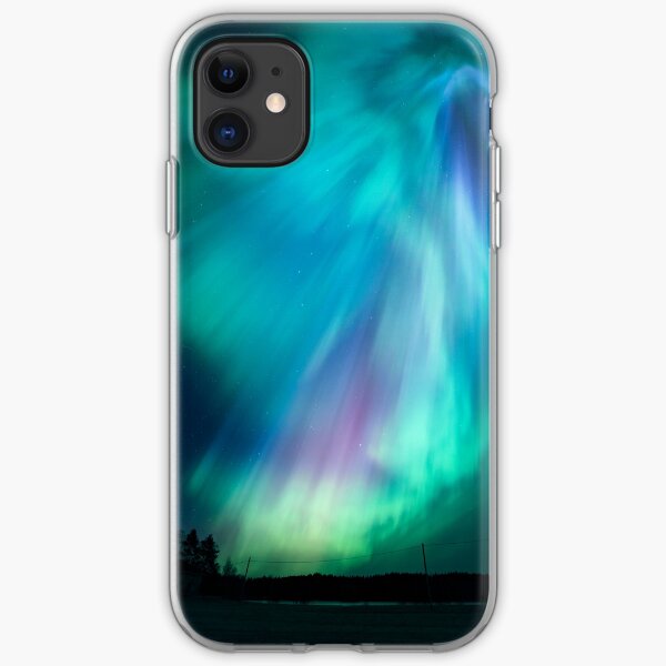 Beautiful northern lights iPhone Soft Case